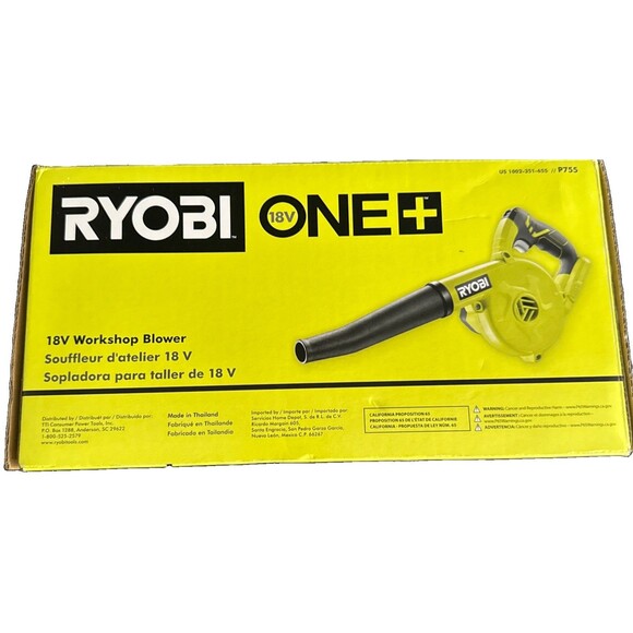 Ryobi Other - RYOBI ONE+ 18V Workshop Blower P755 Cordless Compact Tool Only Open Box